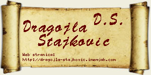 Dragojla Stajković vizit kartica